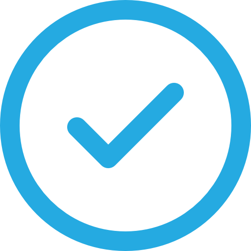 Home check mark blue